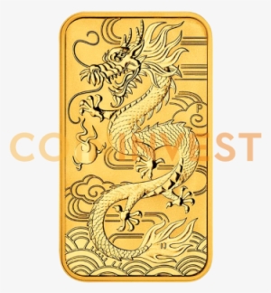 1 Oz Dragon Rectangular Gold Coin - Perth Mint Dragon Bar