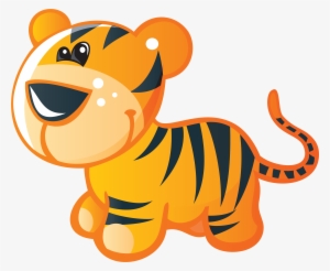 Baby Tigers Bengal Tiger Cuteness Clip Art - Cartoon Cute Baby Tiger