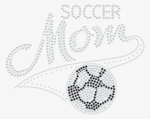 Soccer Mom With A Football Consist Of Hot Fix Rhinestone - Chain