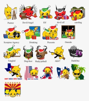 Teufel/engels-smiley Karte