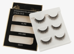 Professional 3pcs Handmade Extension Curling Fake Eyelashes - Eyelash