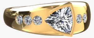 1/2 Carat Trillion Cut Diamond Ring In 14k Gold Ring - Engagement Ring