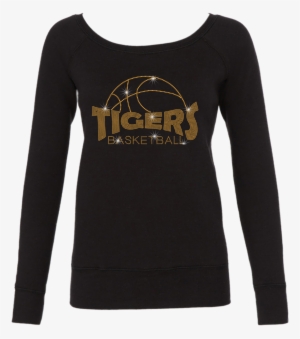Basketball Outline Bling Long Sleeve Style Shirts - Shirt