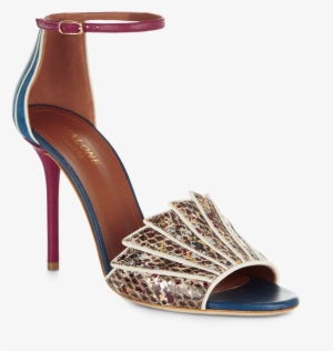 Paint Splatter Elaphe Deep Sea Nappa White Nappa - Paint