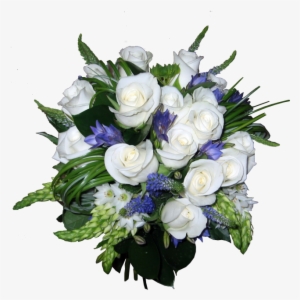 Rosas, Orquídeas Y Azules - Arreglo Floral Boda Png