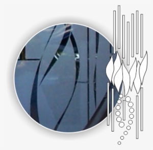 Geometric Etched Glass - Glass Etching