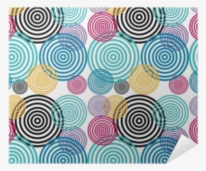Colors Geometric Pattern Background Vector Illustration - Circle