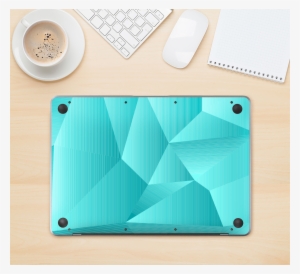 The Blue Geometric Pattern Skin Kit For The 12" Apple