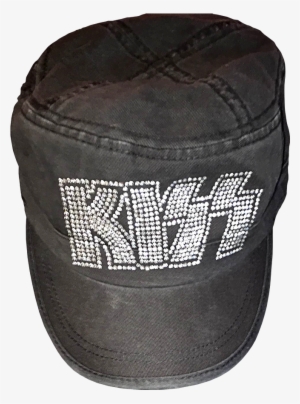 Women's Distressed Military-style Bling Cap - Military