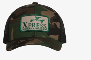 Xpress Boats Plaid Twill / Mesh Back Duck Patch