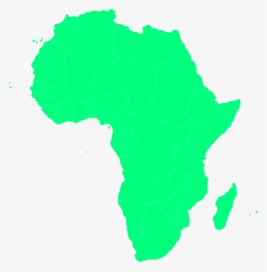 Green Africa Clip Art At Clker - Africa Clipart