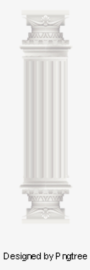 Vector Painted European Style Roman Column, Vector, - Portable Network Graphics