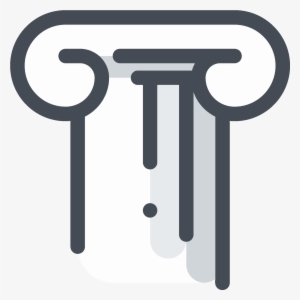 Greek Pillar Capital Icon - Greek Pillar Icon