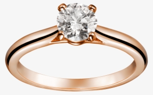 1895 Solitaire Ringpink Gold, Diamond - Cartier Rose Gold Diamond Ring