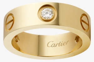 Love Ring, 3 Diamondsyellow Gold, Diamonds - Cartier Rings