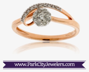 Rose Gold Diamond Ring - Green Amethyst & Diamond Ring