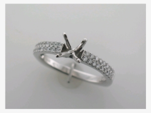14k White Gold Diamond Mounting - Pre-engagement Ring