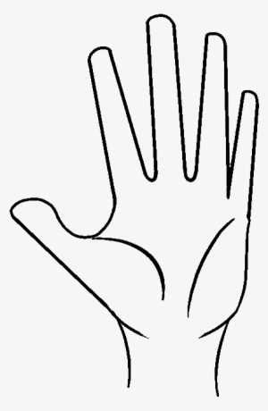 How To Draw A Hand Really Easy Drawing Tutorial Png - Drawing