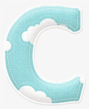 Alfabeto Celeste Con Nubes - Alphabet