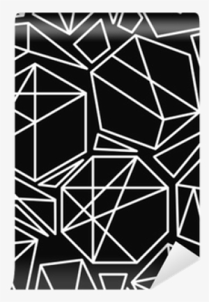 Fotomural Vector Blanco Y Negro Sin Fisuras Patrón - Bogkasser, Hus, H: 22,5+25 Cm, B: 19,5+22,5 Cm, Krydsfiner,