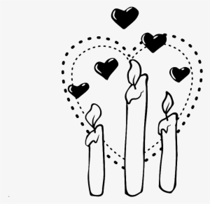 Blanco Y Negro Pintado A Mano Simple Amor Vectores - Amor Preto E Branca