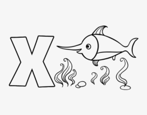 X - Letra X Para Colorir