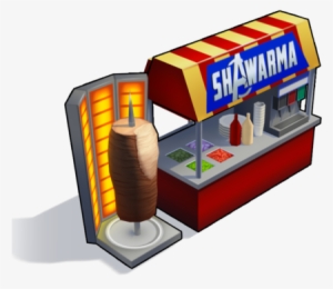 Shawarma Stand Display - Shawarma Stand Cartoon
