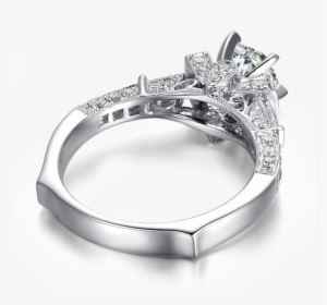 5 Carat V-frame Filigree Micropavé Vintage Ed Grade - 復古 鑽戒