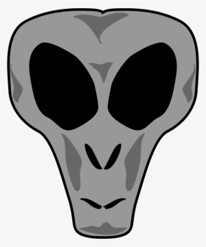 Medium Image - Grey Alien Mask Queen Duvet