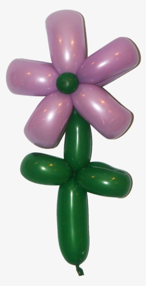A 5 Petal Purple Balloon Flower From Buddy The Clown-www
