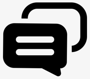 Talk Bubbles - - Talking Flat Icon Png