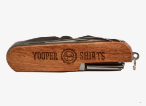 "yooper " 13-function Wood Swiss Army Knife - Swiss Army Knife