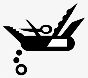 Vector Illustration Of Multi-tool Jackknife Utility - Swiss Army Knife