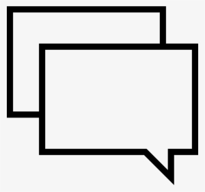 Rectangular Speech Bubbles - Talk Square Png