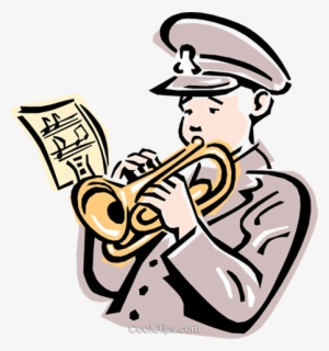 Salvation Army Trumpet Player Royalty Free Vector Clip - Salvation Army Clipart
