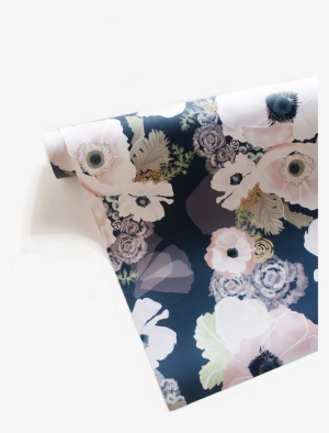 Une Femme Gift Wrap - Navy Blush Wrapping Paper