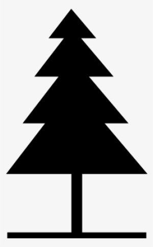 Pine Tree Shape For Xmas Vector - Pine Tree Icon Png