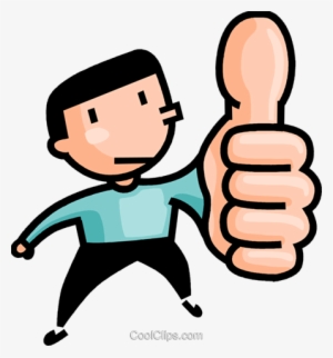 Thumbs Up Royalty Free Vector Clip Art Illustration - Daumen Clipart