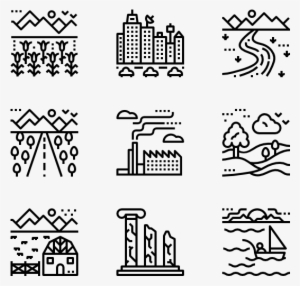 Landscapes Collection - Free Wedding Icons Png