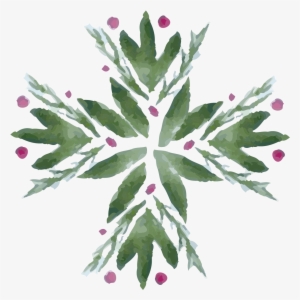 Merry & Bright Watercolor Clipart Example Image - Floral Design