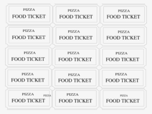 Meal Ticket Template - Food