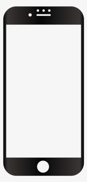 Black Anti Glare Toughn Tempered Glass For Iphone 6 - Mobile Png