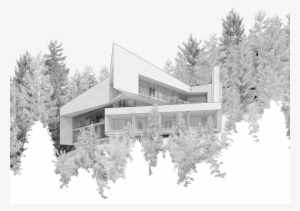 Early Concept Image, Patkau Architects - Patkau Trails End House