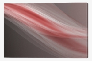 Red Abstract Waves With White Glare Vector Canvas Print - Still Life