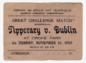 Bloodied Field: Croke Park. Sunday 21 November 1920