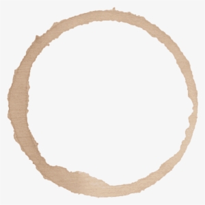 Handmade Coffee Cup Stains - Circle