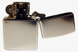 Silver Zippo Lighter Open - Zippo Lighter Png