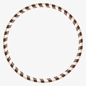 White Brown Round Border Transparent Png Clip Art - Circle Of Stars Png
