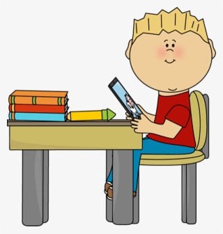 Tablet With No Clip Art - School Work Clipart