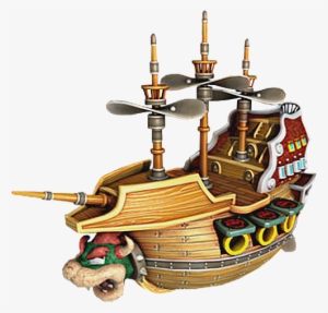 Bowser's Airship - Bowser Boat Png
